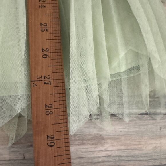 Disney Princess Tiana Girls Dress Sz 9/10 Green Tiered Sequins Fairycore Tulle - Picture 14 of 14